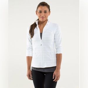 LULULEMON FORME 2 JACKET TWIN STRIPE NIMBUS/WHITE